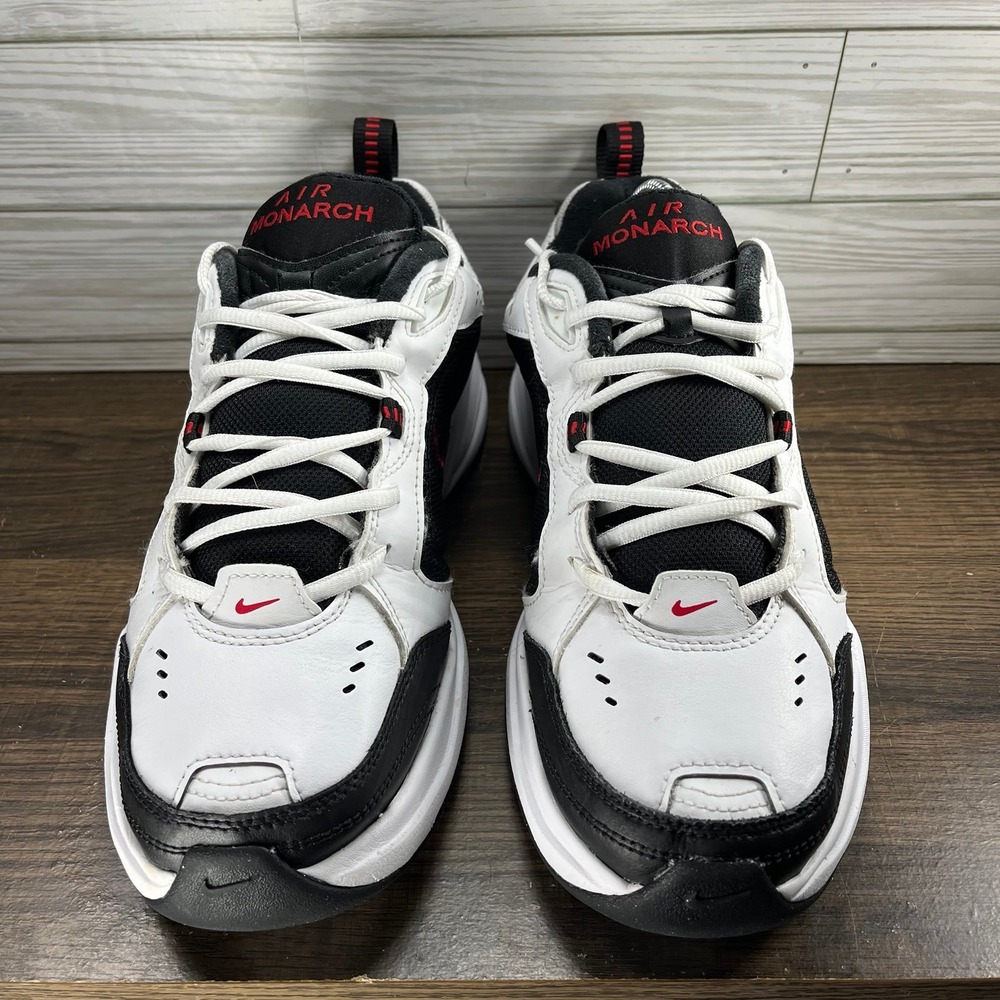 Nike Air Monarch IV Men's White Black Shoes - Men's Size 8.5 - Picture 5 of 9